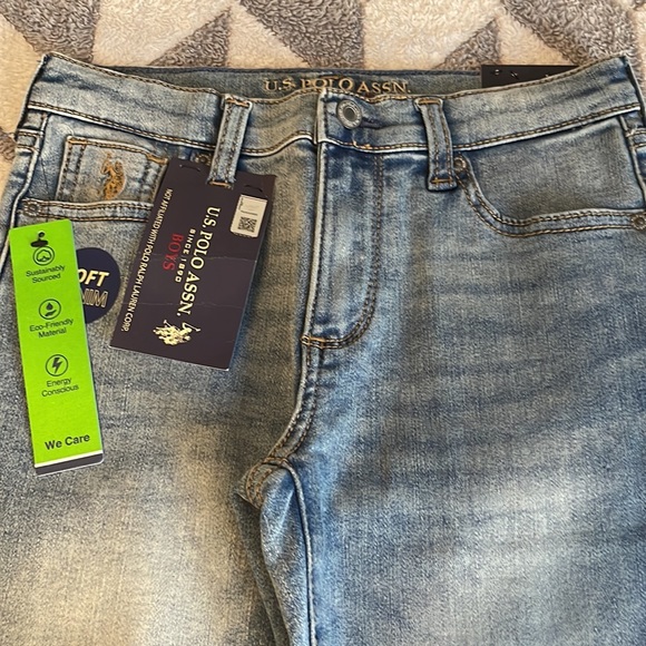 NWT Boys 7 U.S. Polo Assn Jeans - Picture 2 of 6